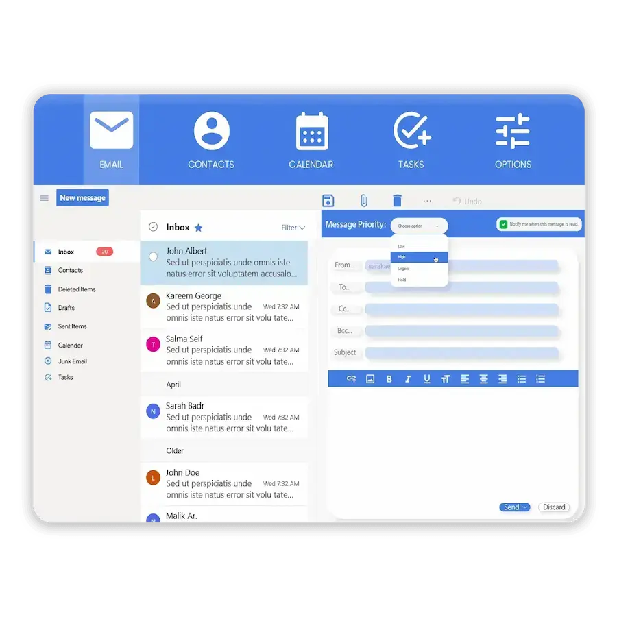 Intuitive Professional Business Email Tools
